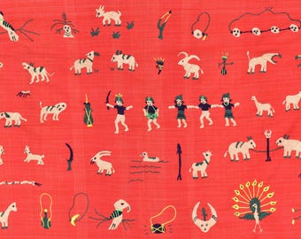 特別なティールグリーンの物語キルト、ナガ族の織物、エスニック刺繍