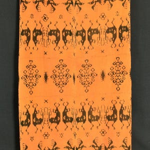 Fantastical, handwoven, Indonesian Ikat tapestry from Sumba, boho home decor, tribal cotton throw, ethnic cotton sarong tapestry fabric EW13