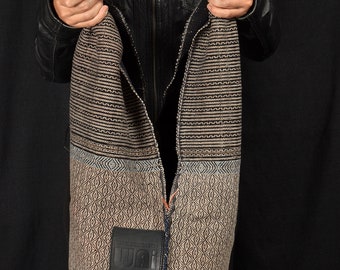 Handgewebte Baumwolle Umhängetasche, Kachin Tribe Ethnic Crossbody Tote