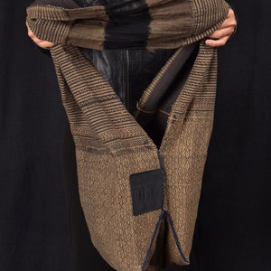 Sac à bandoulière ethnique tribal, fourre-tout funky, sac à main des minorités Hmong Kachin cousu main, pochette bohème textile tissée à la main Ghost Home 24