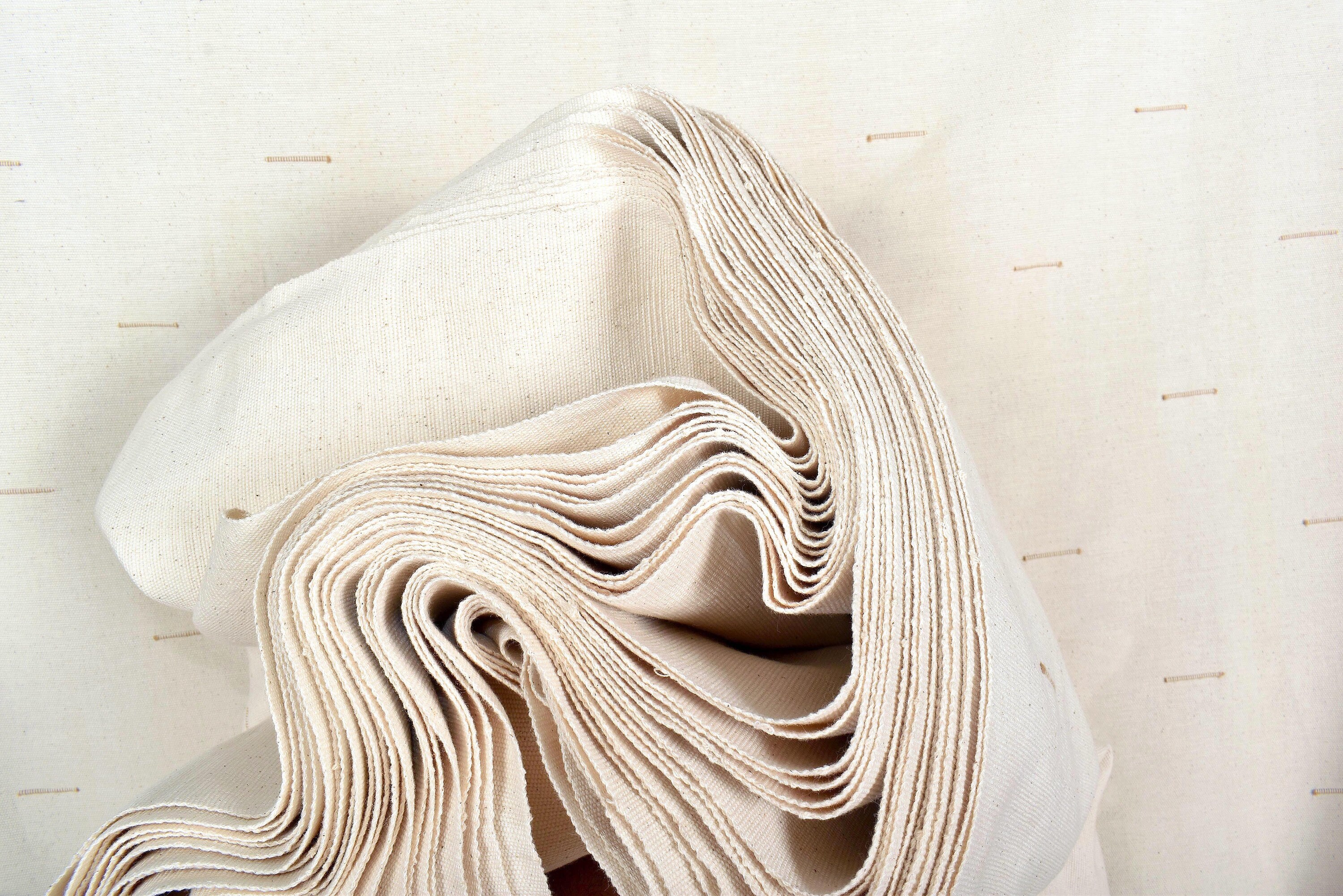 Unbleached tufted cotton canvas mediumweight neutral Etsy