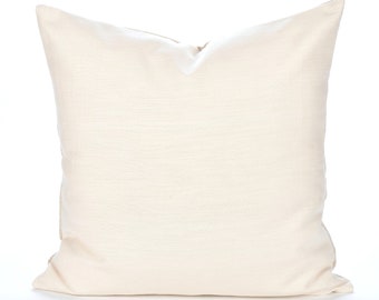 Ivory White Handwoven Cotton Pillow Cover, Bohemian Style