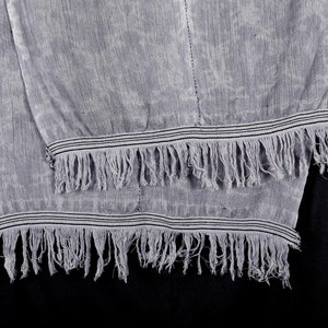 Vintage gray Indonesian Ikat Sumba tapestry boho home decor tribal cotton throw ethnic ikat cloth handwoven sarong tapestry fabric ZV20