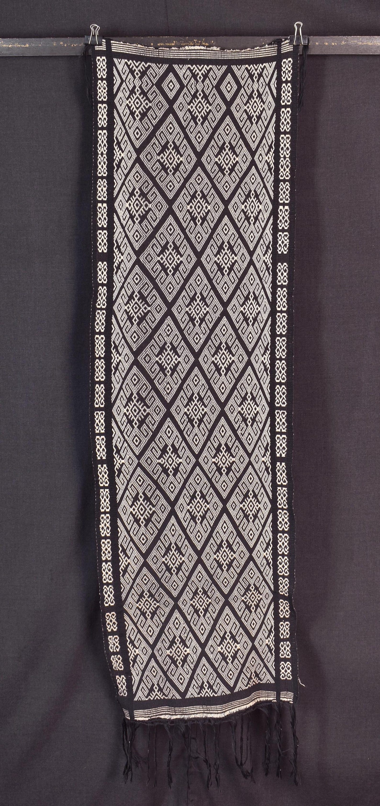 Runner Textiles Images Handwoven Sumba Textile Runner, Black Sepia Ethnic Tapestry (18x63 In ...
