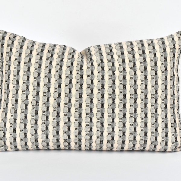 Black Lumbar Pillow Etsy