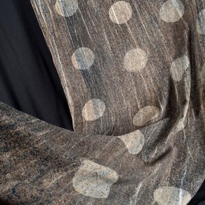 Circle pattern ethnic textile, brown, blue, beige, batik fabric, 100% cotton, handmade tie dye natural color, shibori fabric PHA168