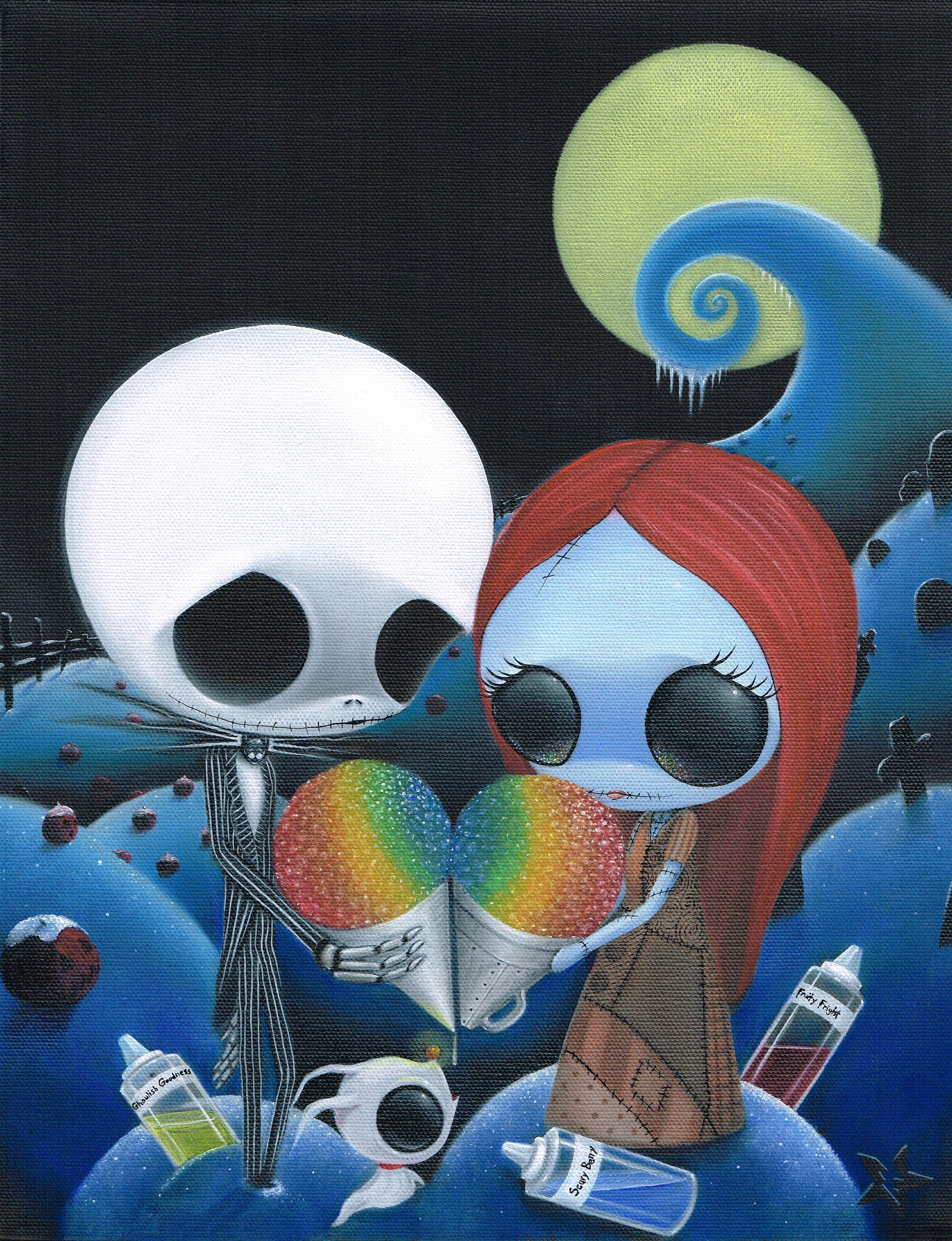 jack skellington and sally merry christmas