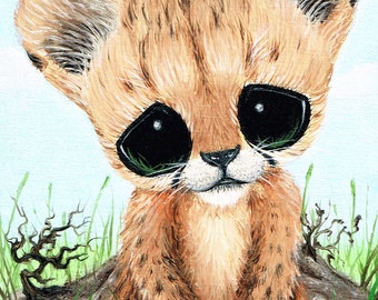 Cute Cheetah Art Print