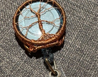 Tree of life badge lanyard