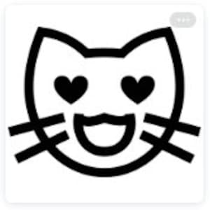 Simple Cat Emoji SVG, Cat Emoji SVG pour autocollants, Cat Emoji SVG pour T-shirts, svg pour machine de découpe