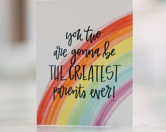 Baby & Expecting card / New Parents card / Baby Shower Card / Congratulations Card Baby