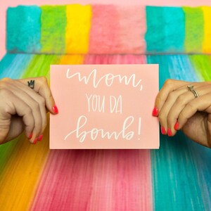 MOM, you da bomb MOTHER&#39;S DAY card, Happy mother&#39;s day card, mother&#39;s day card, happy mother&#39;s day