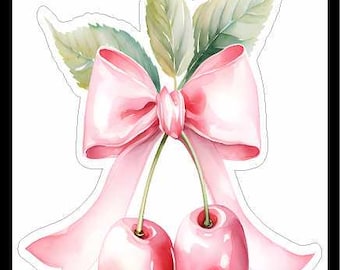 Coquette Cherries 3" Decal