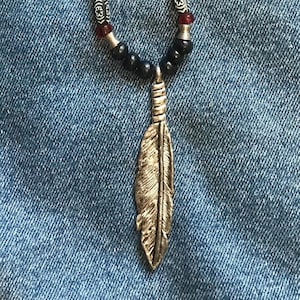 Eagle Feather Pendant Necklace