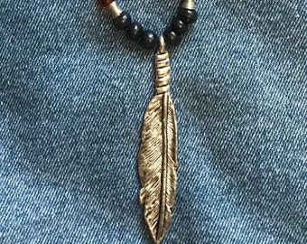 Eagle Feather Pendant Necklace