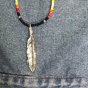 Eagle Feather Pendant Necklace