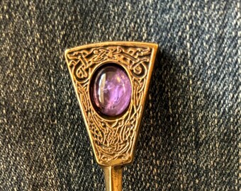 Artisan Hair Sticks Sterling Silver And Amethyst Brown Wood il_1080xN.3447034833_gwl2.jpg main image 3