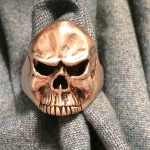 Vintage G&S Silver Skull Ring
