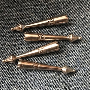 Set of 4 - Silver Bolo Tips