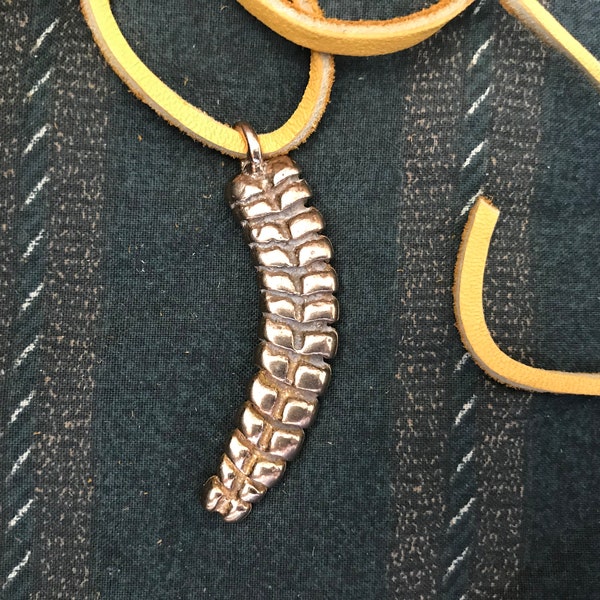 Bronze Rattlesnake Rattle - Pendant Necklace