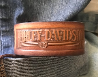 Harley Davidson Leather Bracelet