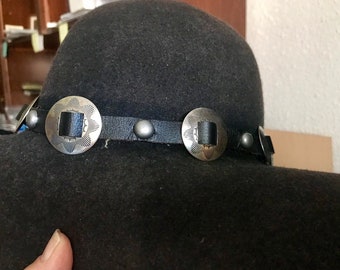 Silver 5 Concho Hatband - 4