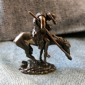Bronze End of Trail Statue - Miniature