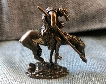 Bronze End of Trail Statue - Miniature