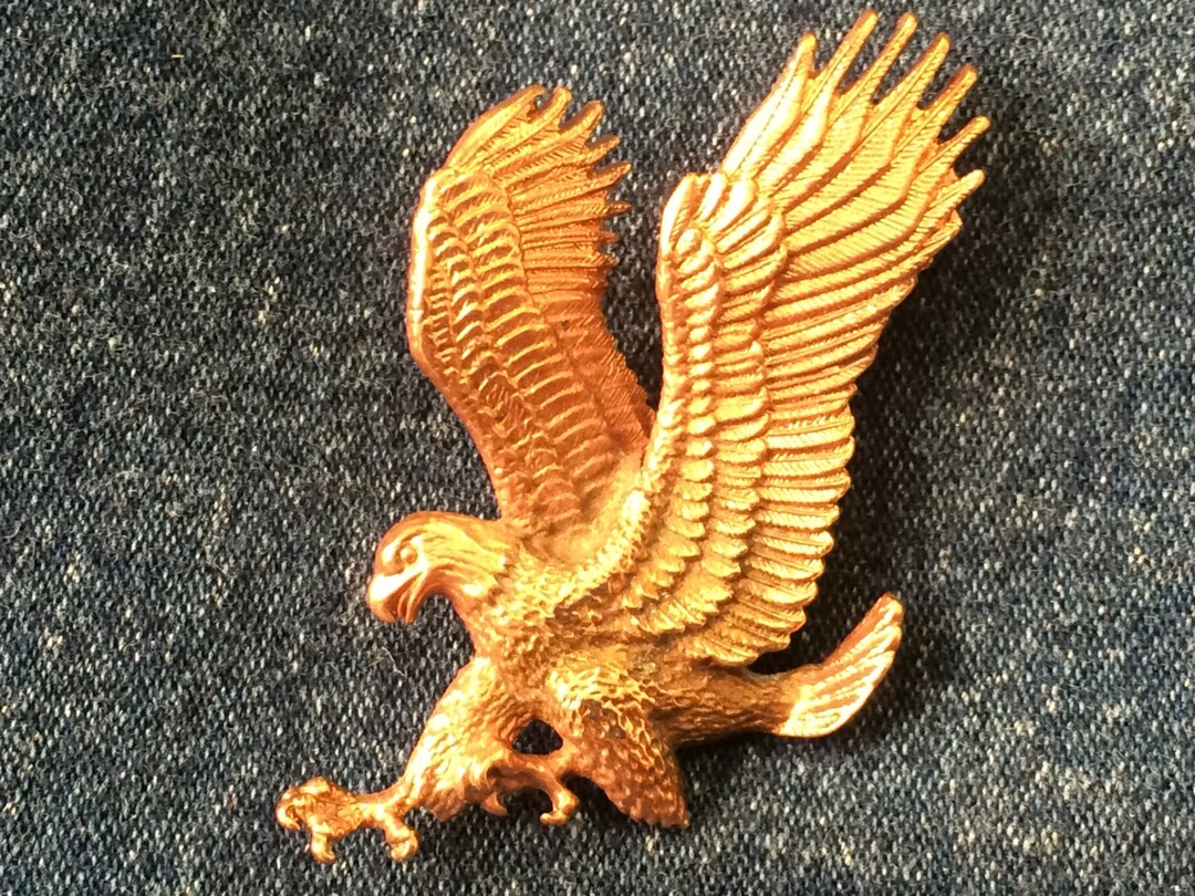 2 copper Eagle Pendant Etsy
