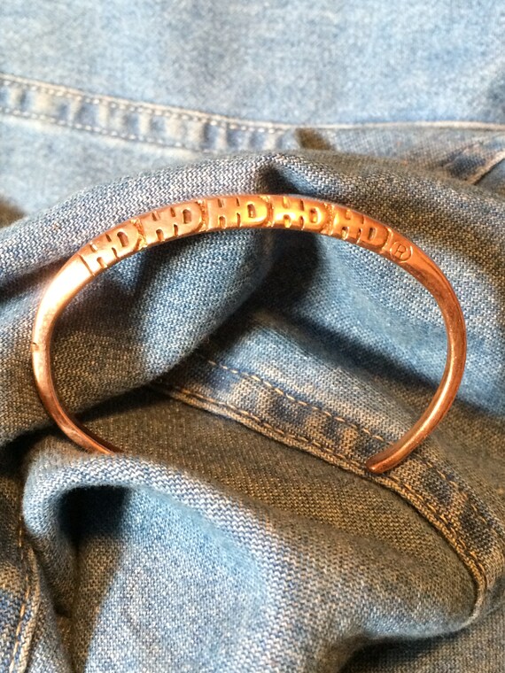 Harley Davidson Copper HD Bracelet - image 3