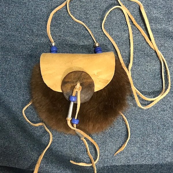 Beaver and Elkskin Medicine Bag