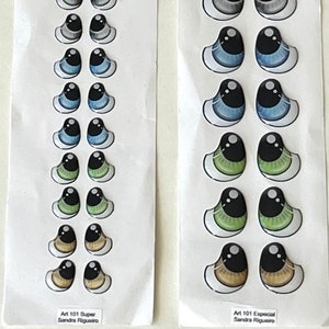 Yeux de poupée Fofuchas en résine, couleurs assorties, bricolage 3D fantaisie, fournitures pour travaux manuels en porcelaine froide en argile séchée à l'air, vendredi noir