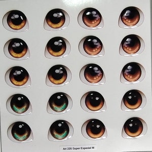 Resin Eyes Assorted Colors, Craft Supplies for Dolls, Figures and Clay Creations, Clay Accessories image 3