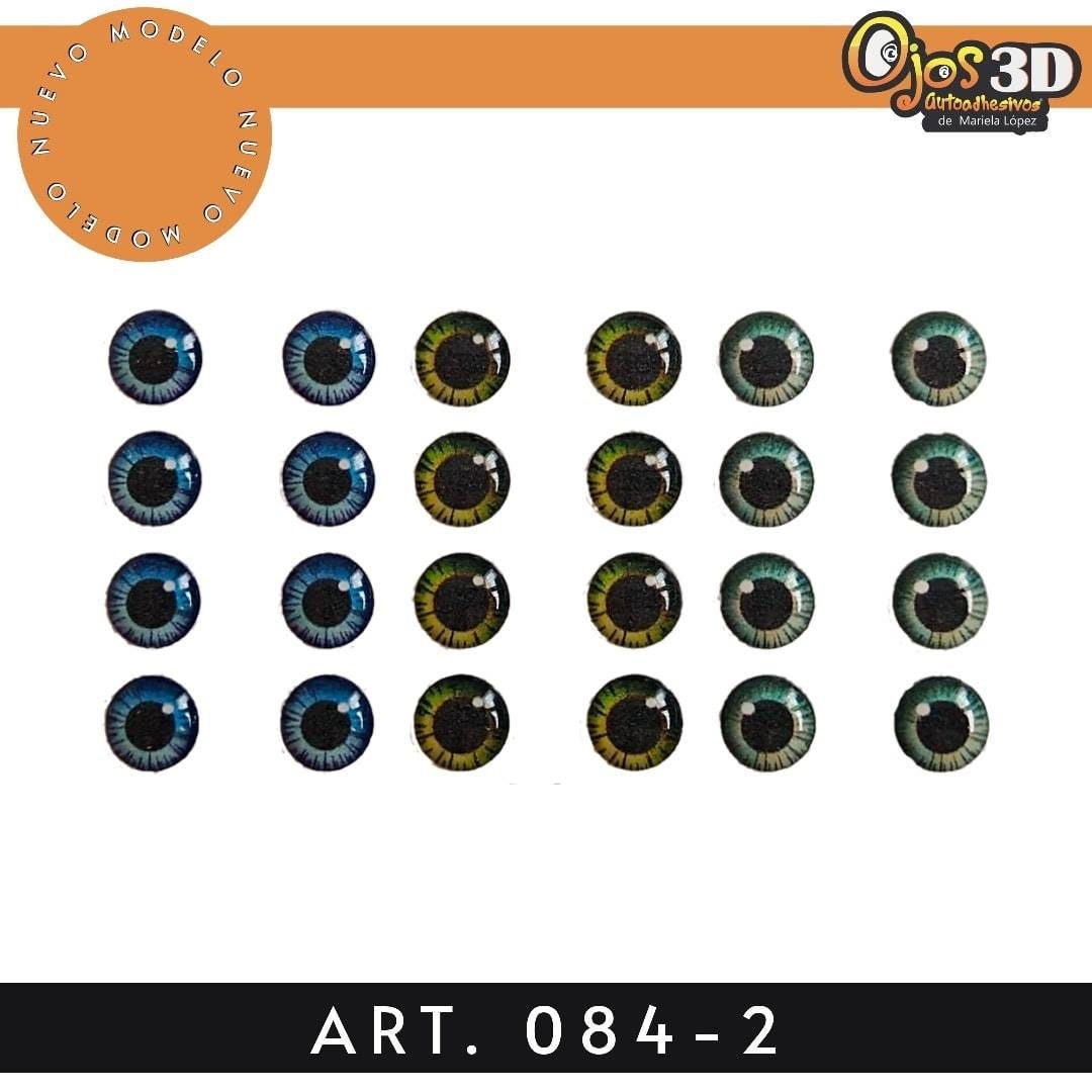 clay foam  m may porcelain 3 packs 3D eyes  stickers #O4 3D-ojos autoadesivos 