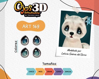 Autocollants Yeux #1-100 Par Mariela Lopez - Pour Pâte à Modeler, Porcelaine Froide, Argile, Mousse, Loisirs Créatifs