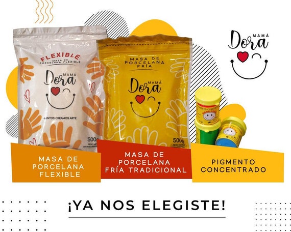 Masa porcelana fría Mamá Dora Color Blanco 250g