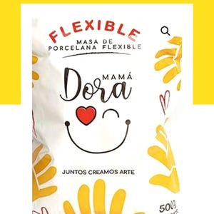 Kallporslin Mama Dora Flexibel, Professionell lufttorkande lera, Porcelana Fria Mama Dora Flexibel