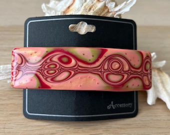 Extra Large Barrette: Handmade Hair Clip for Thick Hair