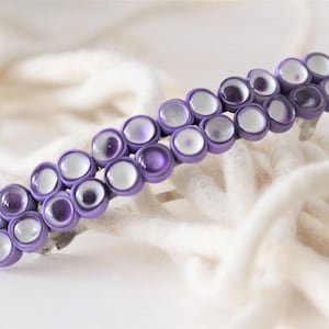 Handgemachte Haarspange aus Polymer Clay: Leichte French Clip, 80 mm