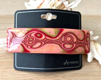 Extra Large Barrette: Handmade Hair Clip for Thick Hair