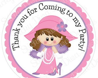 PERSONALIZED STICKERS - Custom Adorable Dress Me Up Personalized Labels -  Gloss Labels
