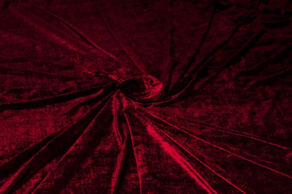 Royal red velvet fabric Deep red velvet Half 1/2 yard | Etsy