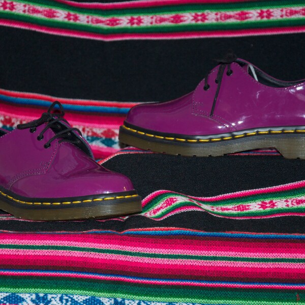 Sale! US sz 6 6.5 Original Purple Patent DR. MARTENS, punk docs, hipster, airwair soles