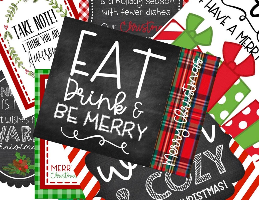 INSTANT Download Christmas Gift Printables Set 2 - Etsy