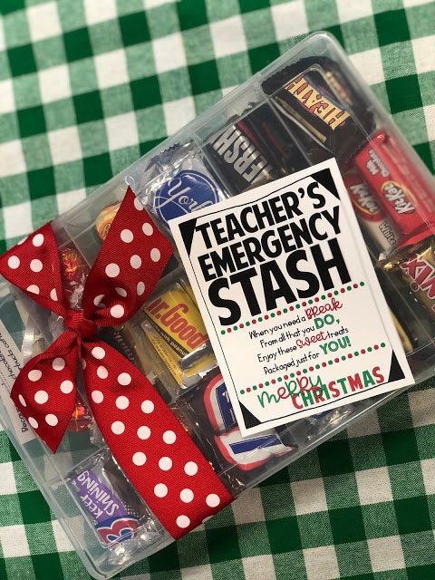 INSTANT Download Christmas Gift Printables Chocolate Stash | Etsy