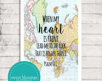 Psalm 61:2 Print Instant Download
