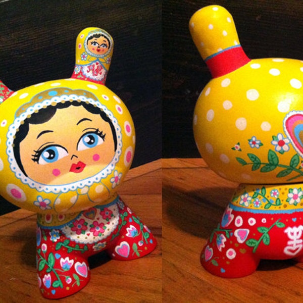 Маша матрешка custom KidRobot Dunny Matryoshka Russian nesting doll vinyl toy by Ghosty