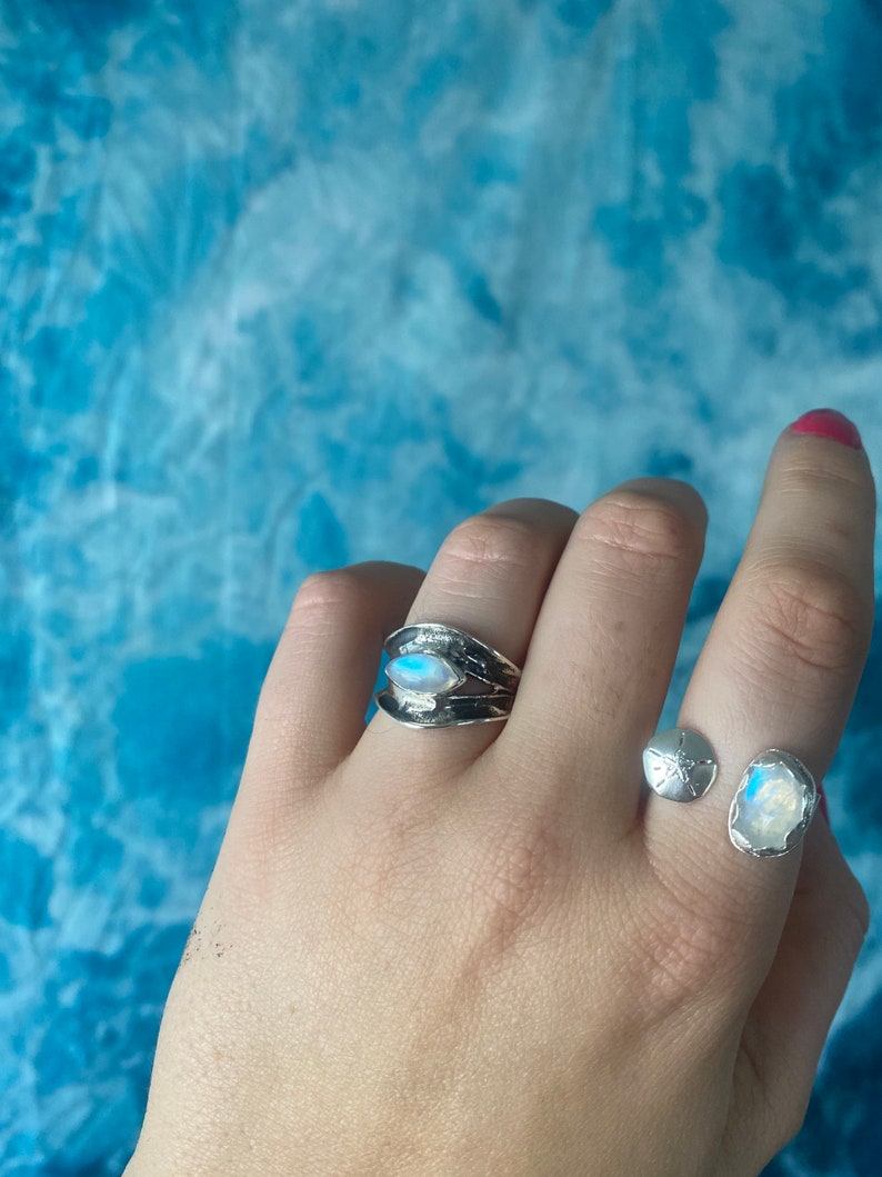 The Sirens All Seeing Eye Ring \u2022 Moonstone Eye Ring \u2022 Size 6