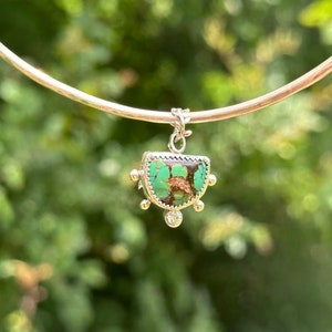Turquoise and Topaz Sterling Silver Collar