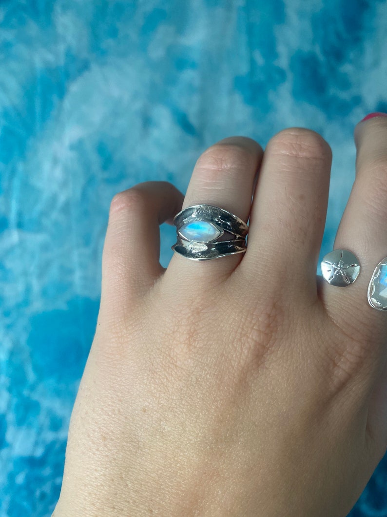 The Sirens All Seeing Eye Ring \u2022 Moonstone Eye Ring \u2022 Size 6